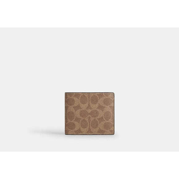 3-In-1 Wallet In Signature Canvas - Picture 1 of 3